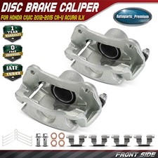 Pair Front Brake Calipers With Bracket For Honda Cr-v Civic Acura Ilx L4 2.4l Pair Front Brake Calipers With Bracket For Honda Cr-v Civic Acura Ilx L4 2.4l