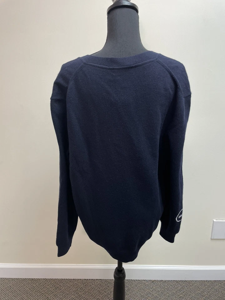 Cárdigan para mujer Calvin Klein azul blanco Yale Foto 4 de 4