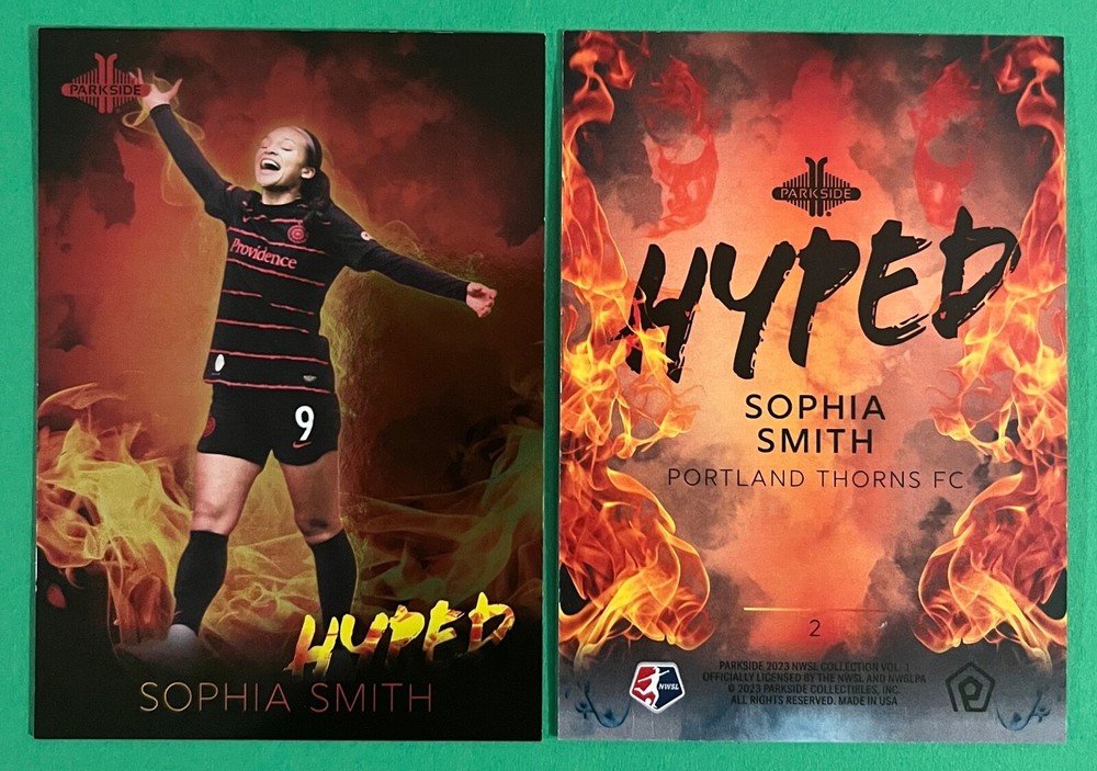 Sophia Smith 2023 Parkside NWSL Volume 1 HYPED FOIL INSERT Card #2 THORNS