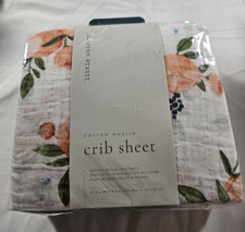 Little Unicorn Cotton Muslin Crib Sheet - Watercolor Roses