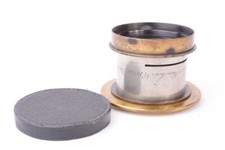 Vintage brass lens Steinheil in Munich 13726. Approximate focal length 300mm.