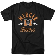 Mercer University Adult T-Shirt Bears, Black, S-5XL