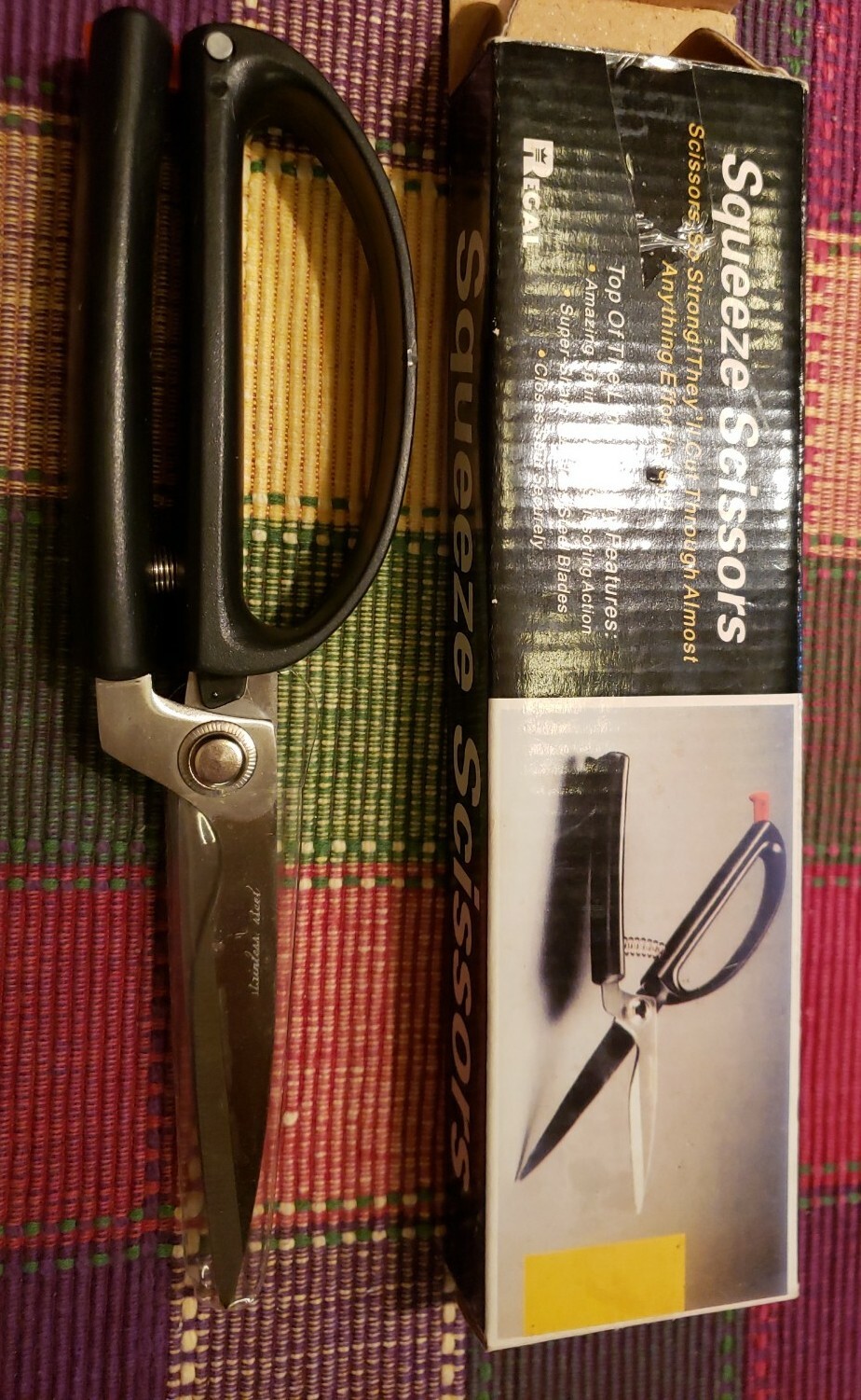 Regal+Squeeze+Scissors+Spring+Loaded+with+box+2232+Fast+Ship for sale ...