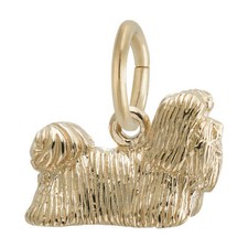 10K or 14K Gold Shih Tzu Dog Charm by Rembrandt