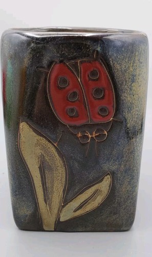 Tazza Mara coccinella rossa ceramica tazza alta Messico Mara disegnata e firmata - Foto 3 di 10