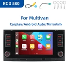 For VW Multivan T5 T6 RCD330 187B RCD580 CarPlay Android Auto Car Stereo Radio
