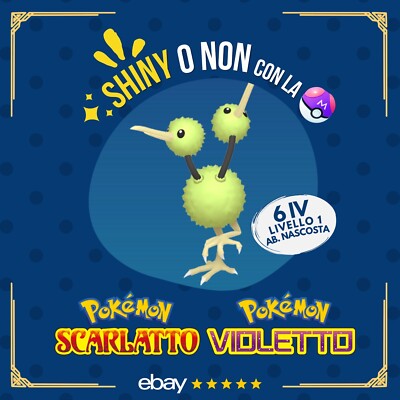 Shiny or Not Duo   6 IV Customizable Pokemon Scarlet Purple   