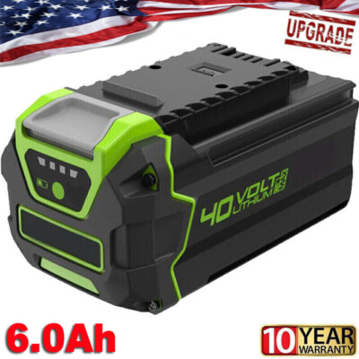 #ad 40V 6Ah For Greenworks G MAX Lithium Battery 29472 29462 29252 20202 40 Volt $34.49
