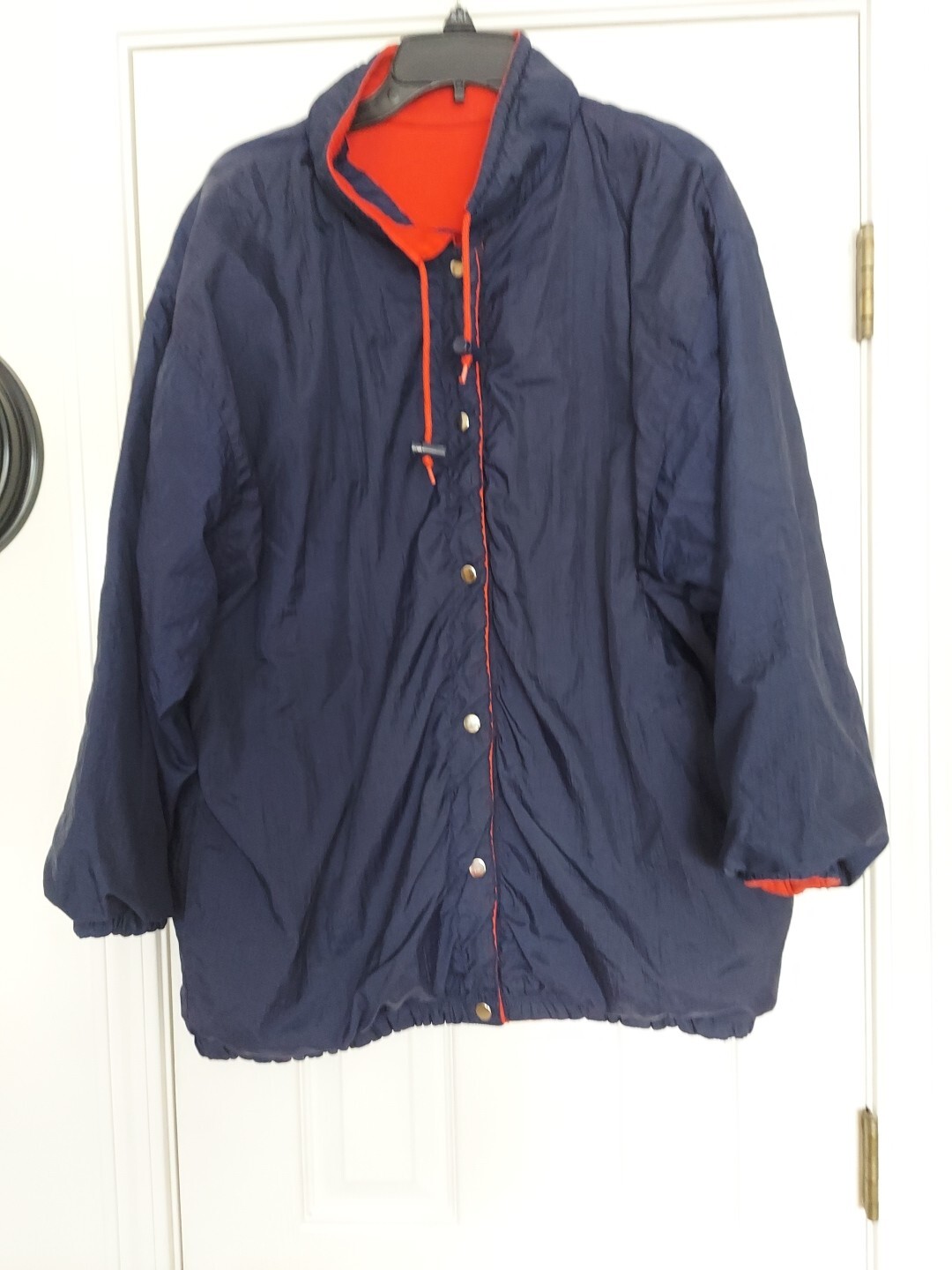 BASIC EDITIONS REVERSIBLE JACKET BLUE AND RED ONE… - image 1
