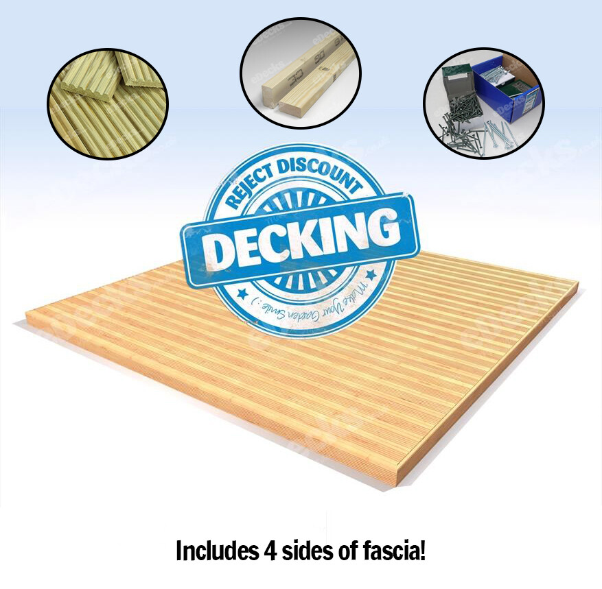 EXTREMELY CHEAP! Reject Discount Decking Kits, Complete Packs, Multiple