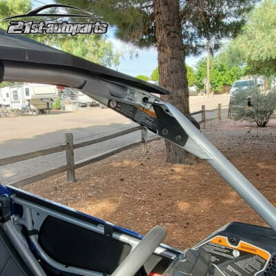 Risemotom8 Roof Light Bar & Pod Mount Brackets For Can-Am Maverick X3 / X3 Max (2017+) – Steel, Black