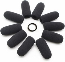 10 Pack Soft Mic Foam Covers Windscreens for David Clark M-4/M-7 Lightspeed Avia