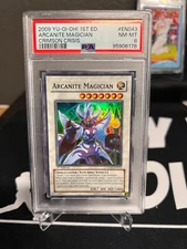 2009 Yu-gi-oh! 1st Edition Crimson Crisis Arcanite Magician PSA 8