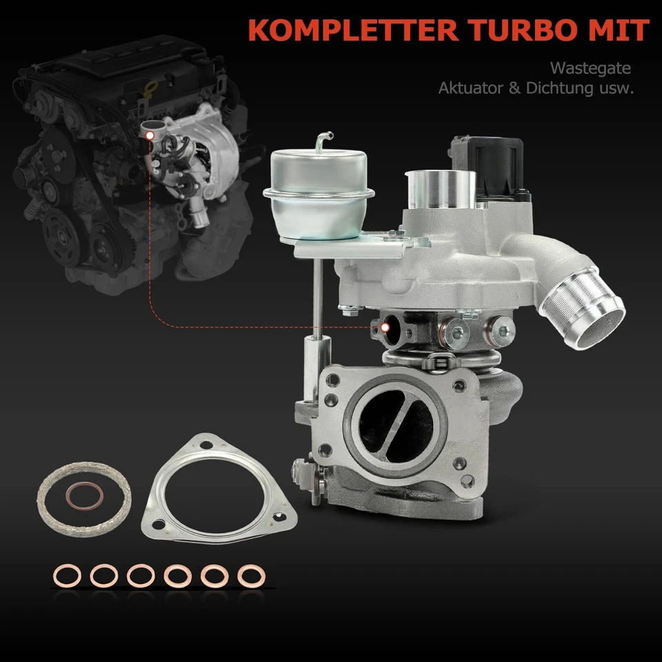 Turbolader für Citroën C4 UA UD C5 III DS3 SA Peugeot 207 WA 308 4B 508 I 1.6L - Bild 4 von 4