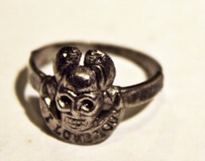 Alien Skull Biker Ring Size 8.5 I love you