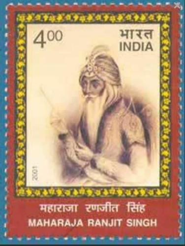 India 2001 Maharaja Ranjit Singh Coronation Royalty King Stamp 1v MNH - 第 1/3 張圖片
