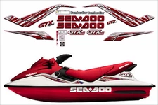 SEADOO GTX 1998 LIMITED Graphics / Decal / Sticker Kit Burgandy
