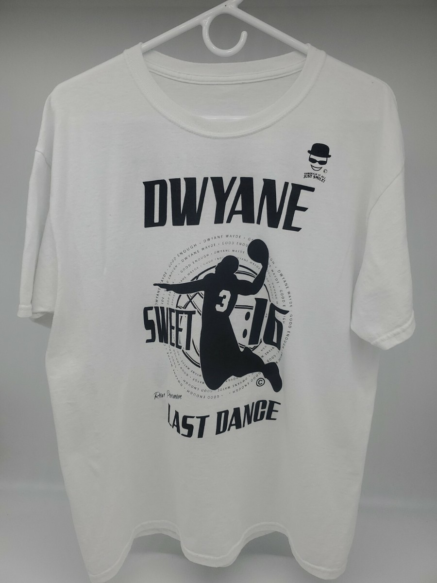 Dwyane Wade Last Dance Sweet 16 XL Men White