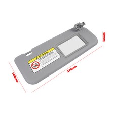 Right Passenger Side Gray Sun Visor For Hyundai Accent 1e 1.6l L4 Gas 2011-2015