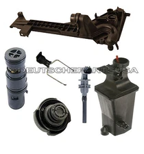 Oil Cooler Thermostat EXPANSION TANK RETAINER PLATE CAP SENSOR for BMW E46 KIT 6