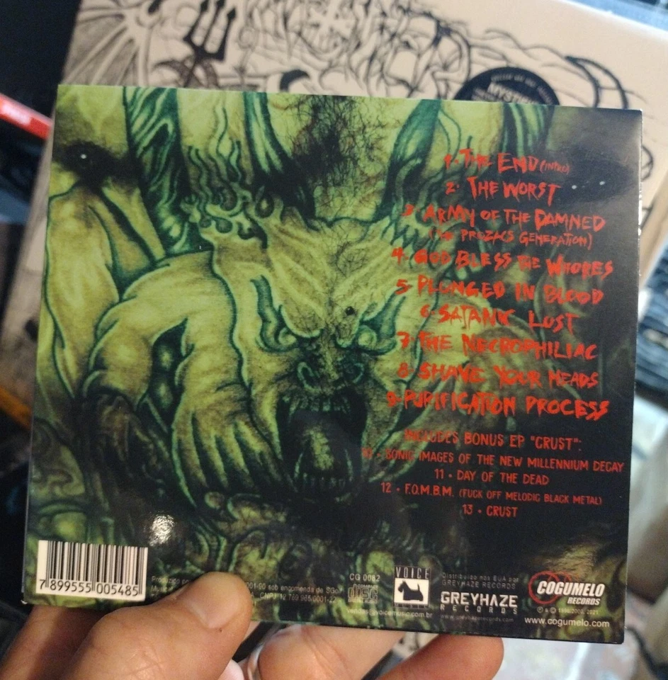 SARCOFAGO - The Worst. CD slipcase + double sided poster Foto 2 de 2