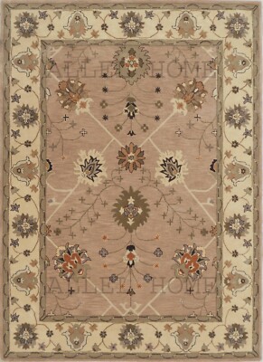 8X5 Oushak Rug Hand Made rug all area rug Cream and Peach color rug All Size