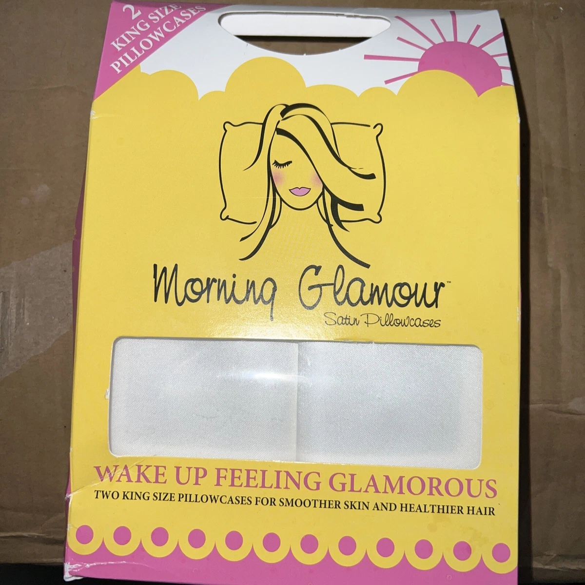 Morning glamour top king satin pillowcase
