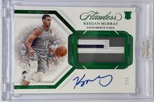 2022-23 Flawless KEEGAN MURRAY 3/5 Emerald Rookie Patch Auto Sealed RPA Kings