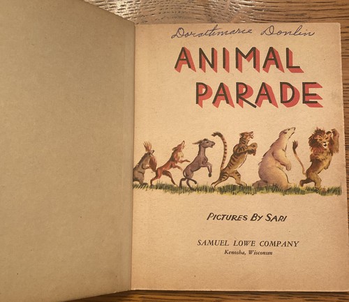 A Sturdbilt Book Animal Parade 1948 Samuel Lowe Company - Picture 3 of 9