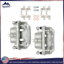 2× Front LH & RH Brake Caliper W/ Bracket 19-B3122A For Nissan Frontier 2005-19