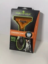 FURminator Medium Dog Undercoat deShedding Tool, Long Hair, Reduces Loose Hair