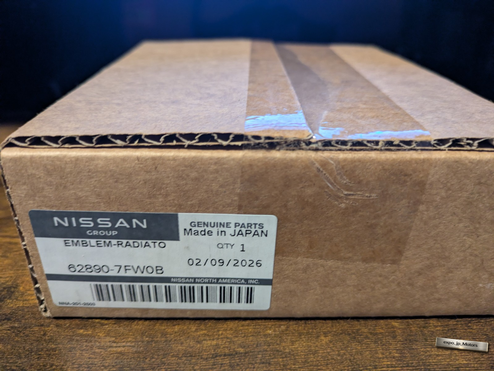 Nissan Genuine New design CI Front Grille Radar Emblem 62890-7FW0B ...