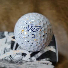 New! 1 Sleeve Vice Golf PRO Plus Drip Golf Balls! Rare! Navy/Orange 