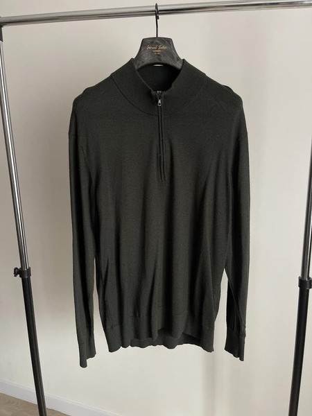 Men Uniqlo Sweater Khaki Wool XL