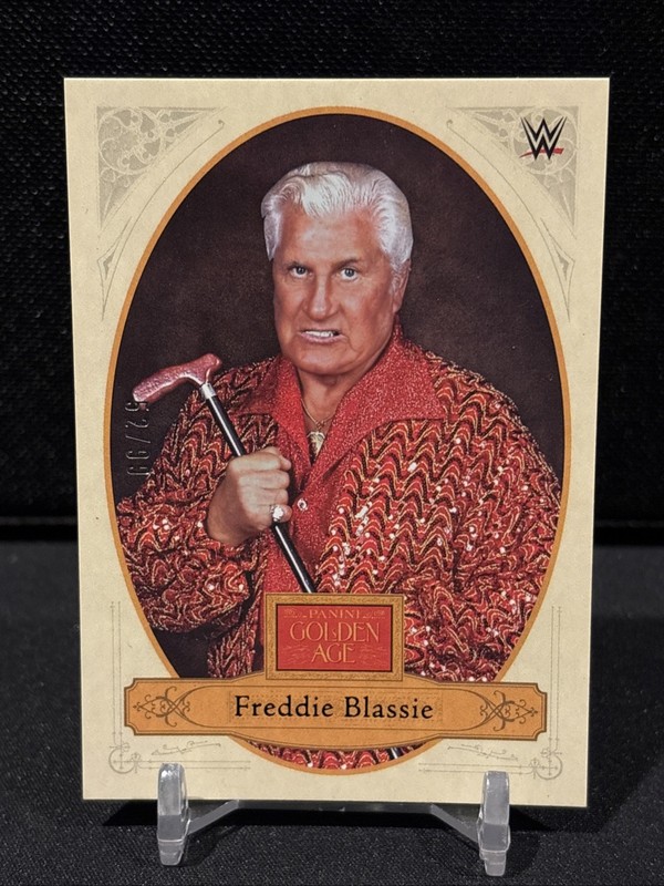 2023 FREDDIE BLASSIE PANINI CHRONICLES WWE #188 GOLDEN AGE BLUE #D/99 SP CARD