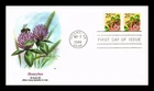 Dr Jim Stamps 25c Honeybee Coil Pair First Day Issue Fleetwood Cachet Cover