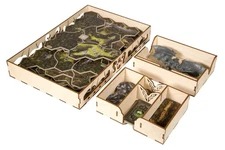 The Broken Token Lord of the Rings Shadowed Path Organizer Wooden Game Storag...