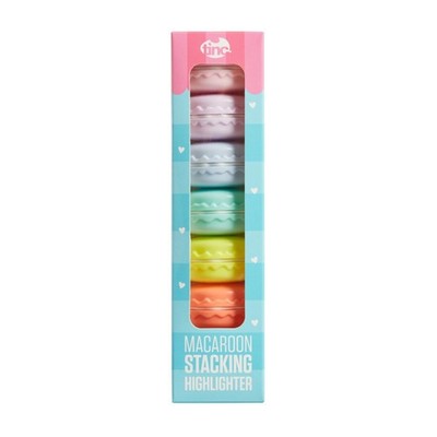 Stapelbare Macaron Textmarker  Turm aus 5 Modulierbaren Markern in Lebendige...