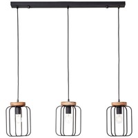 Brilliant 99503/66 Tosh Pendel HäNge Decken Leuchte Lampe 3-Flg E27 Holz Metall