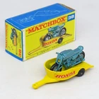 Matchbox - 38 Honda Motorcycle Trailer V2 - Smalll Label & F Box - Lesney Boxed