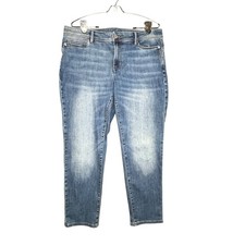 J Jill Denim Authentic Fit Slim Ankle Jeans Womens Size 12 Blue Wash Stretch