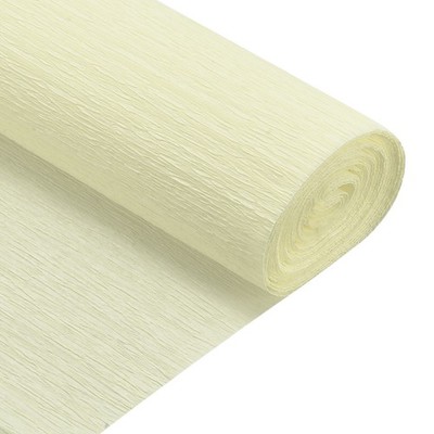 Crepe-Papier-Rolle 6,9 Fuß lang 20'' breit für Hochzeitszeremonie, Hellgelb