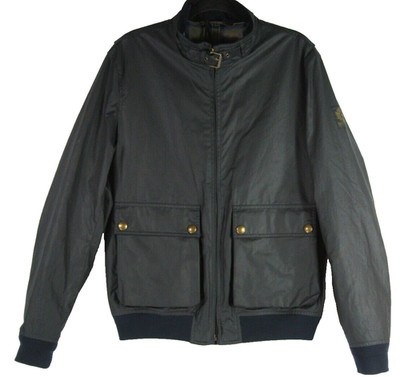 NEW Belstaff Men's  Tourmaster Waxed Jacket in Navy Size 42  #WAX140