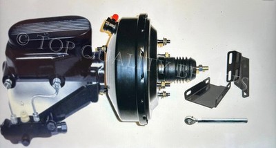 1960 - 66 Chevy GMC Truck 9'' Power Brake Booster Conversion Kit Disc Drum Black