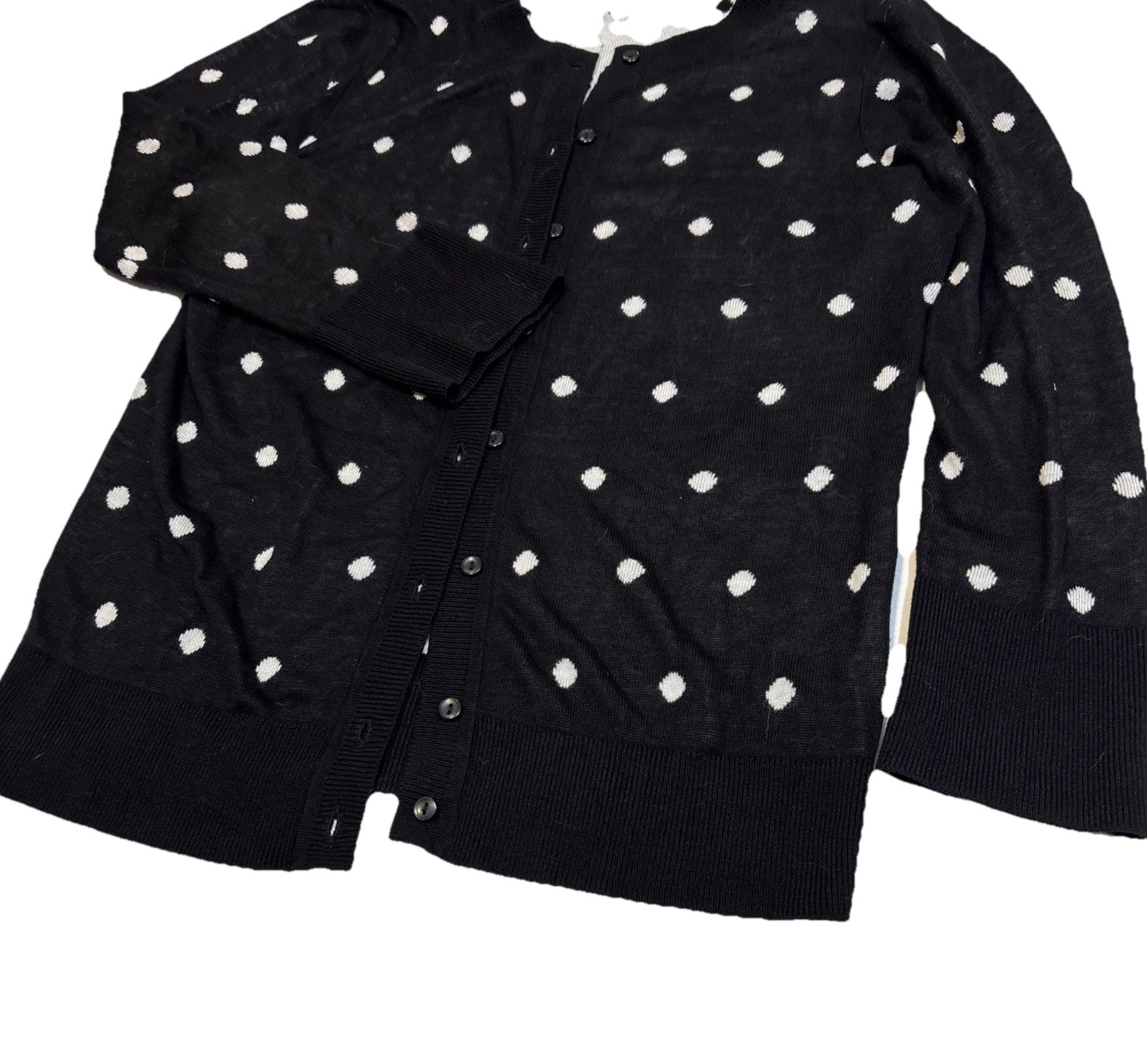 Halogen Women’s Sz Medium Solid Black Cardigan  V… - image 2