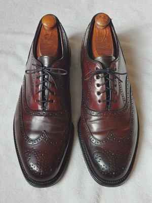 Vtg Bostonian Crown Windsor 9 D Shell Cordovan Wingtip Oxfords 23314