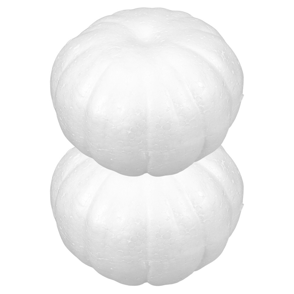 2 Pcs Pumpkin Foam Mini Pumpkins for Crafts Child DIY Material Fall Decor