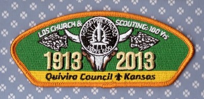 CSP  LDS-BSA 100 Yr  Partnership - 1913 to 2013  - Quivira Council  -Mint
