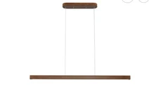 YISDESIGN 39" LED Dimmable Wood Linear Pendant Light 24W