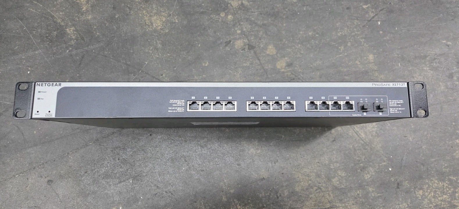 NETGEAR ProSafe XS712T 12-Port 10GbE Ethernet Network Switch